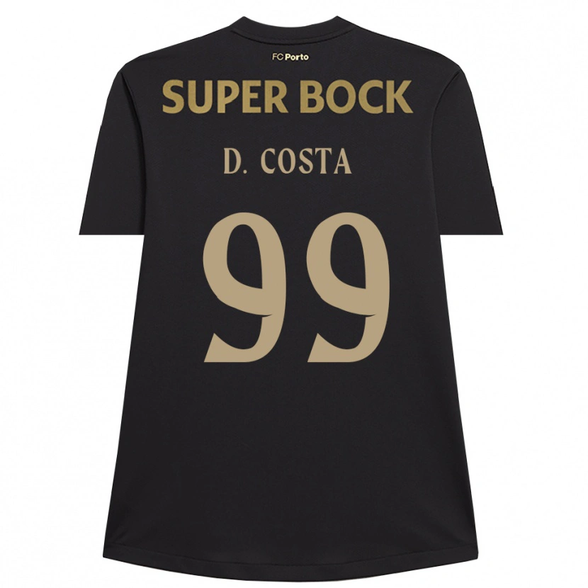Danxen Męski Diogo Costa #99 Czarny Brązowy Koszulka Bramkarska 2025/26