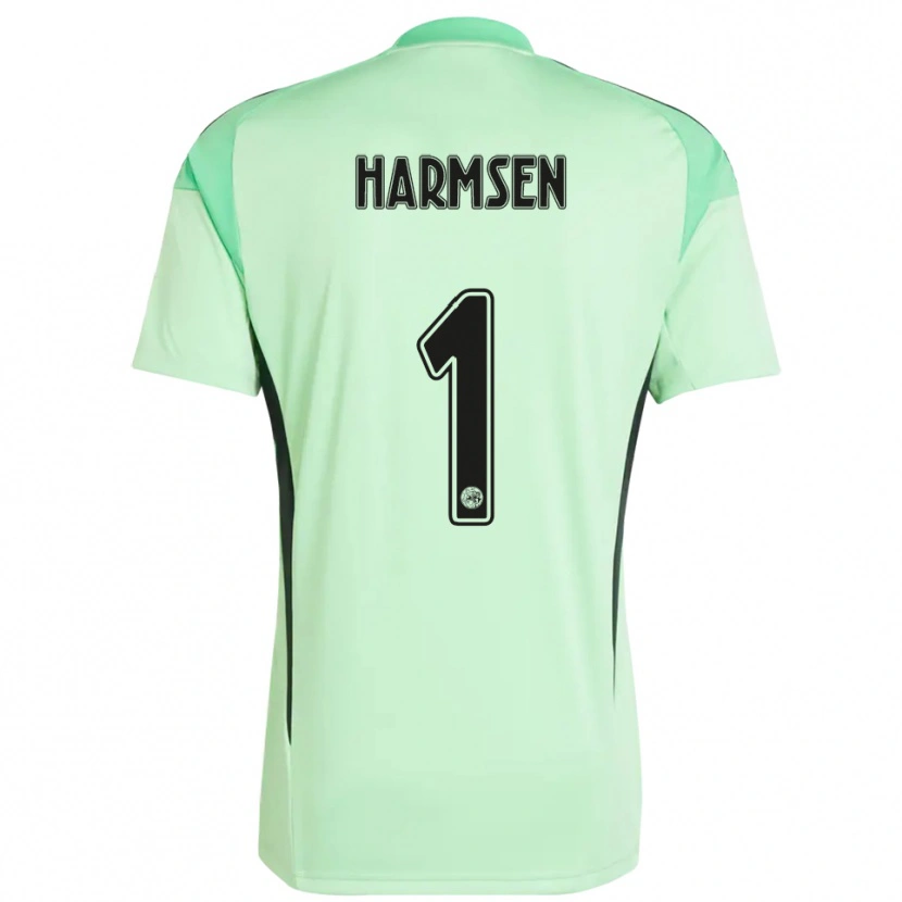 Danxen Męski Tymo Harmsen #1 Jasnozielony Czarny Koszulka Bramkarska 2025/26