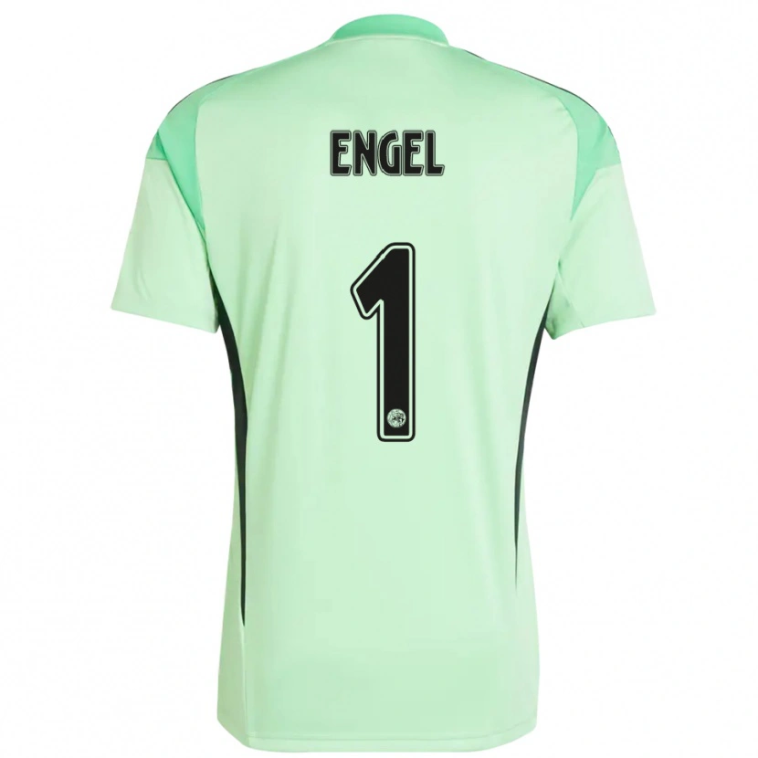 Danxen Męski Mark Engel #1 Jasnozielony Czarny Koszulka Bramkarska 2025/26