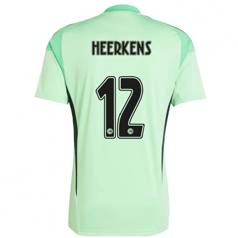 Danxen Męski Joeri Heerkens #12 Jasnozielony Czarny Koszulka Bramkarska 2025/26