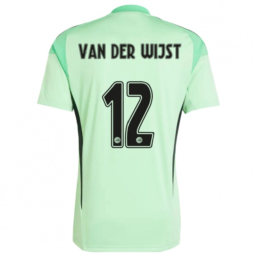 Danxen Męski Giovanni van der Wijst #12 Jasnozielony Czarny Koszulka Bramkarska 2025/26