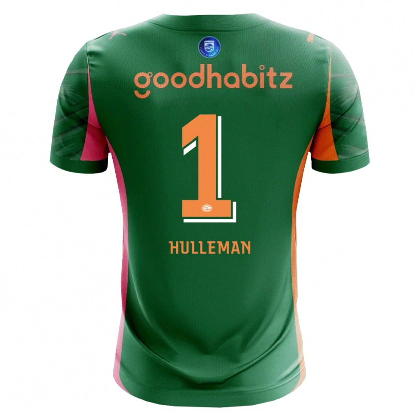 Danxen Męski Daan Hulleman #1 Zielony Pomarańczowy Koszulka Bramkarska 2025/26