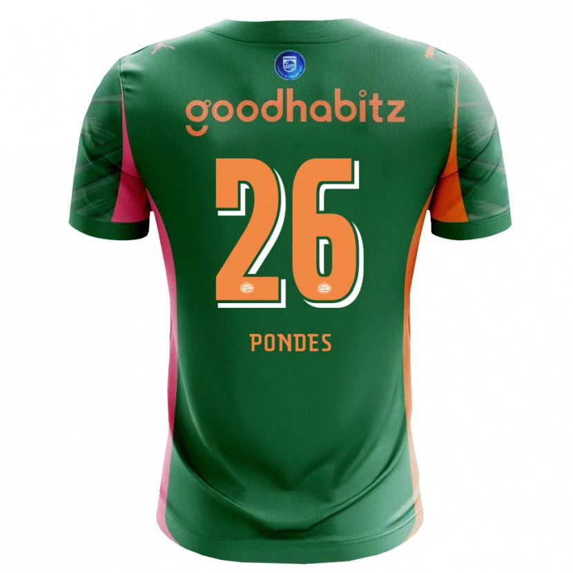 Danxen Męski Moon Pondes #26 Zielony Pomarańczowy Koszulka Bramkarska 2025/26