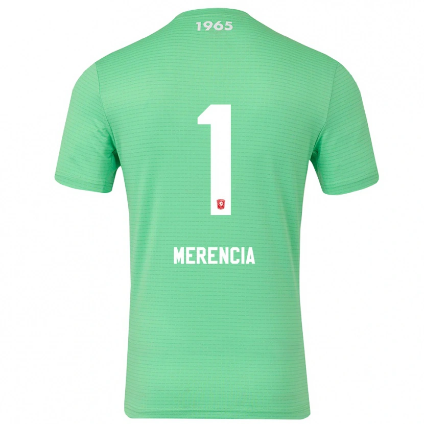 Danxen Męski Leandro Merencia #1 Jasnozielony Biały Koszulka Bramkarska 2025/26