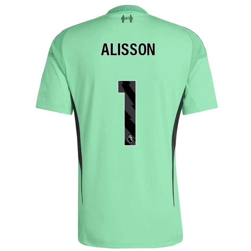 Danxen Męski Alisson #1 Akwamaryn Koszulka Bramkarska 2025/26