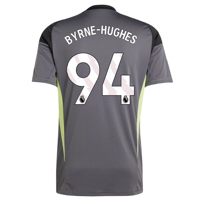 Danxen Męski Cameron Byrne-Hughes #94 Ciemnoszary Biały Koszulka Bramkarska 2025/26