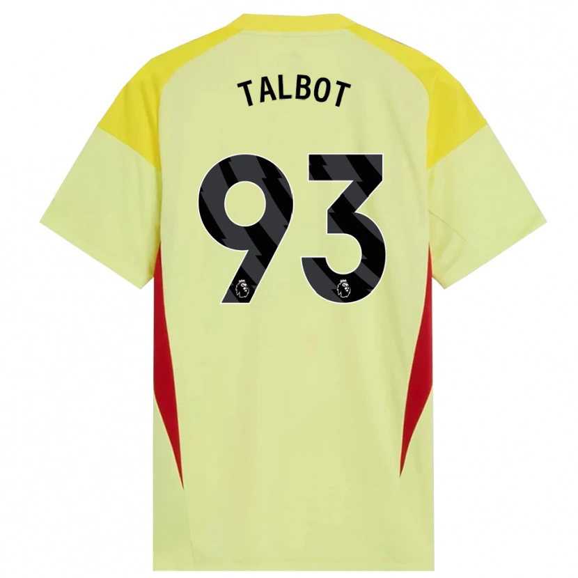 Danxen Męski Jack Talbot #93 Żółty Czerwony Czarny Koszulka Bramkarska 2025/26