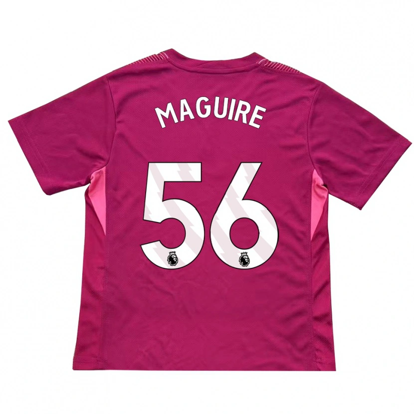 Danxen Męski Aaron Maguire #56 Różowy Biały Koszulka Bramkarska 2025/26