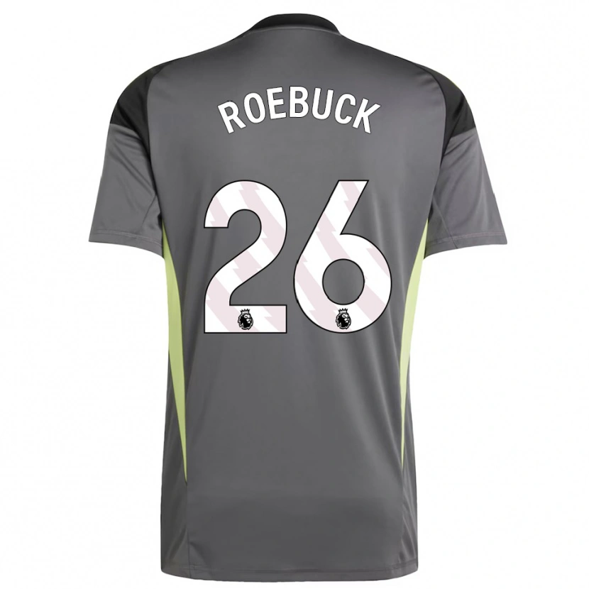 Danxen Męski Ellie Roebuck #26 Ciemnoszary Czarny Koszulka Bramkarska 2025/26