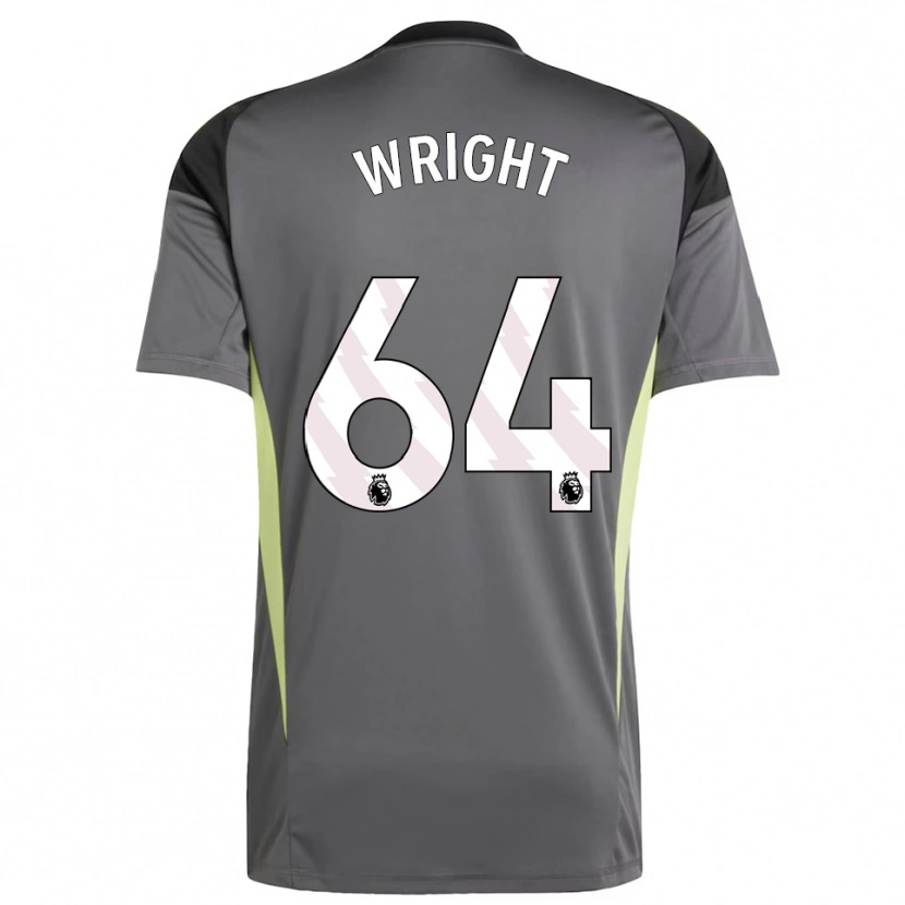Danxen Męski James Wright #64 Ciemnoszary Czarny Koszulka Bramkarska 2025/26