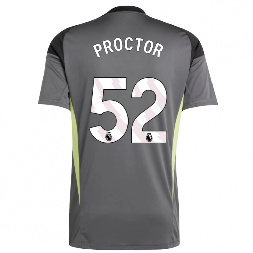 Danxen Męski Sam Proctor #52 Ciemnoszary Czarny Koszulka Bramkarska 2025/26