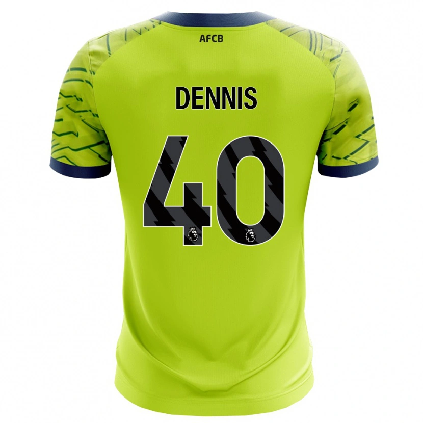 Danxen Męski Will Dennis #40 Zielony Żółty Koszulka Bramkarska 2025/26