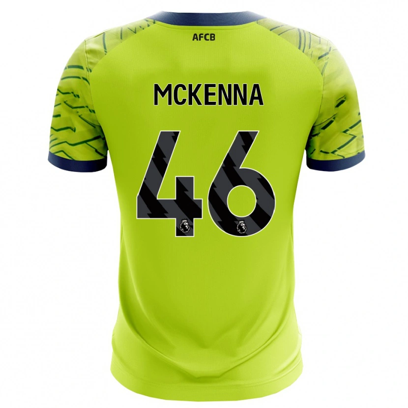 Danxen Męski Callan McKenna #46 Zielony Żółty Koszulka Bramkarska 2025/26