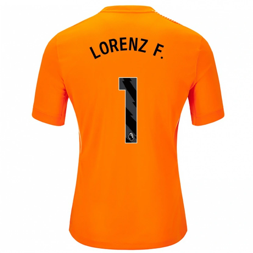 Danxen Męski Lorenz Ferdinand #1 Pomarańczowy Czarny Koszulka Bramkarska 2025/26