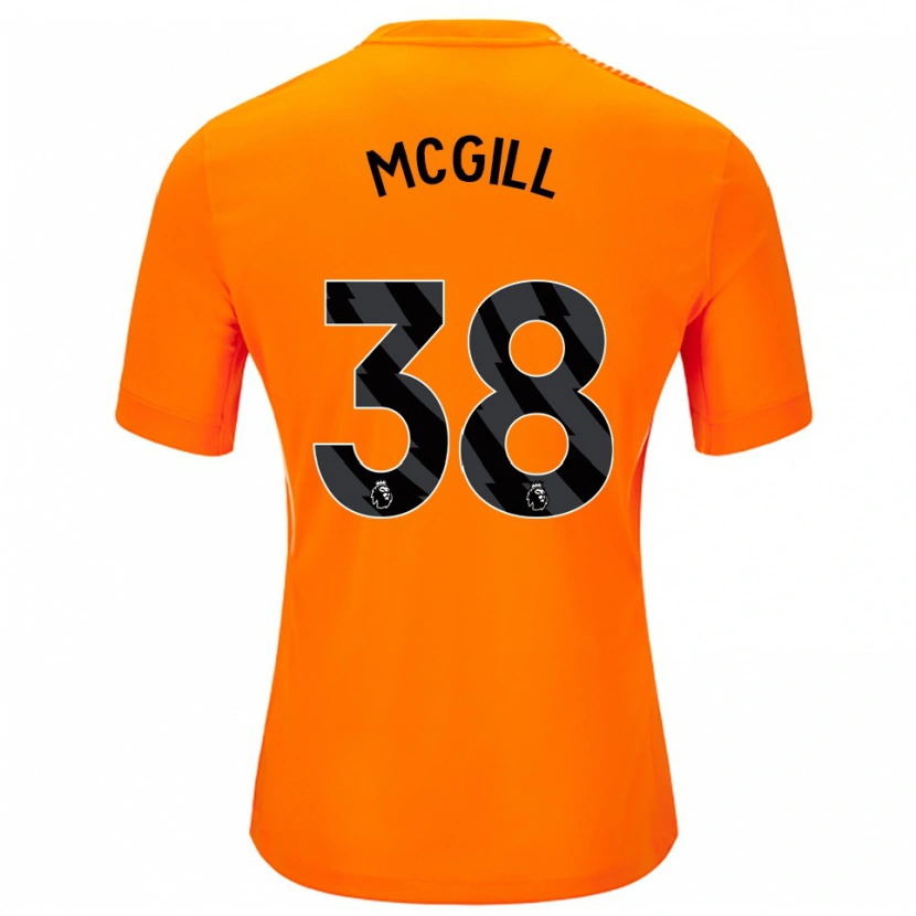 Danxen Męski Tom McGill #38 Pomarańczowy Czarny Koszulka Bramkarska 2025/26