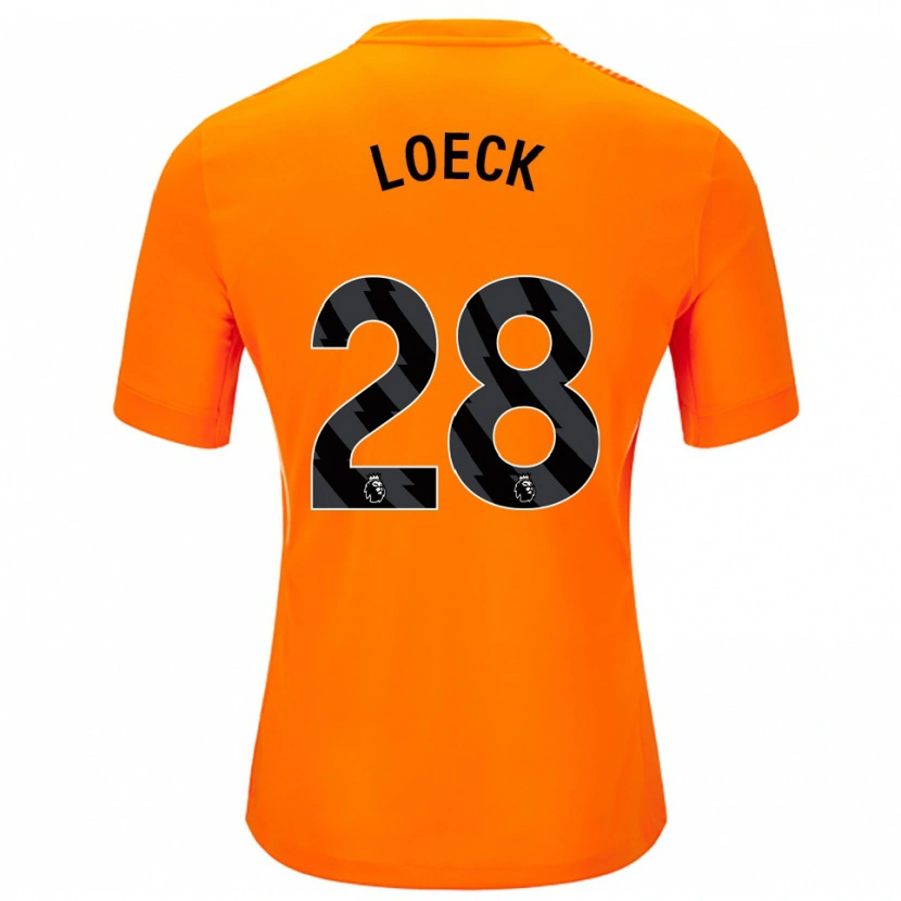 Danxen Męski Melina Loeck #28 Pomarańczowy Czarny Koszulka Bramkarska 2025/26
