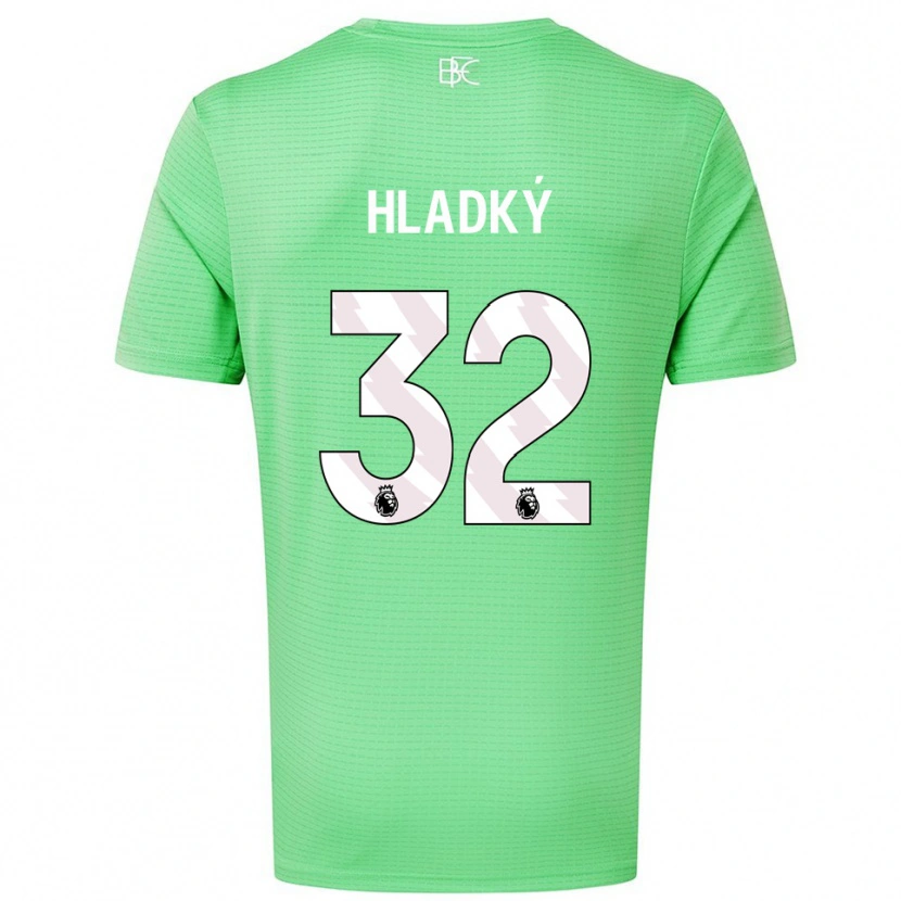 Danxen Męski Vaclav Hladky #32 Średni Zielony Koszulka Bramkarska 2025/26