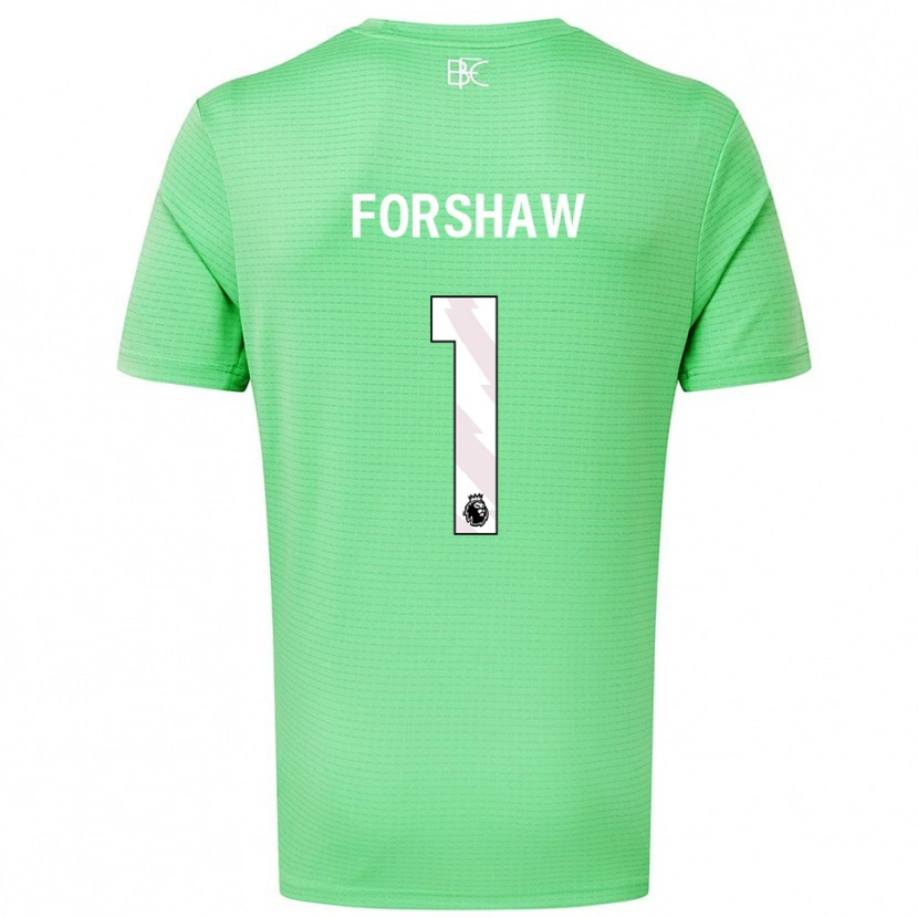 Danxen Męski Lewis Forshaw #1 Średni Zielony Koszulka Bramkarska 2025/26