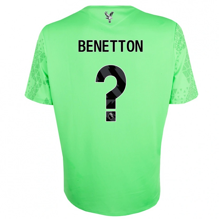 Danxen Męski Lucca Benetton #0 Zielony Czarny Koszulka Bramkarska 2025/26