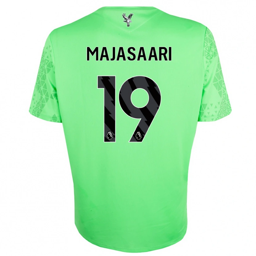 Danxen Męski Milla-Maj Majasaari #19 Zielony Czarny Koszulka Bramkarska 2025/26