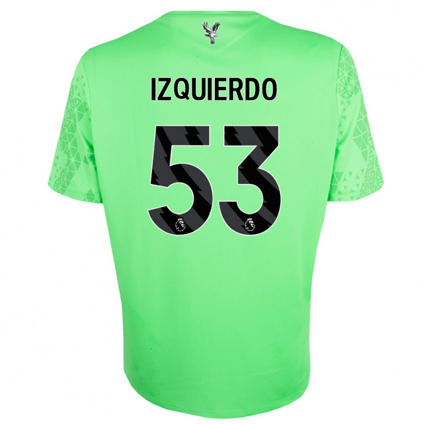 Danxen Męski Jackson Izquierdo #53 Zielony Czarny Koszulka Bramkarska 2025/26