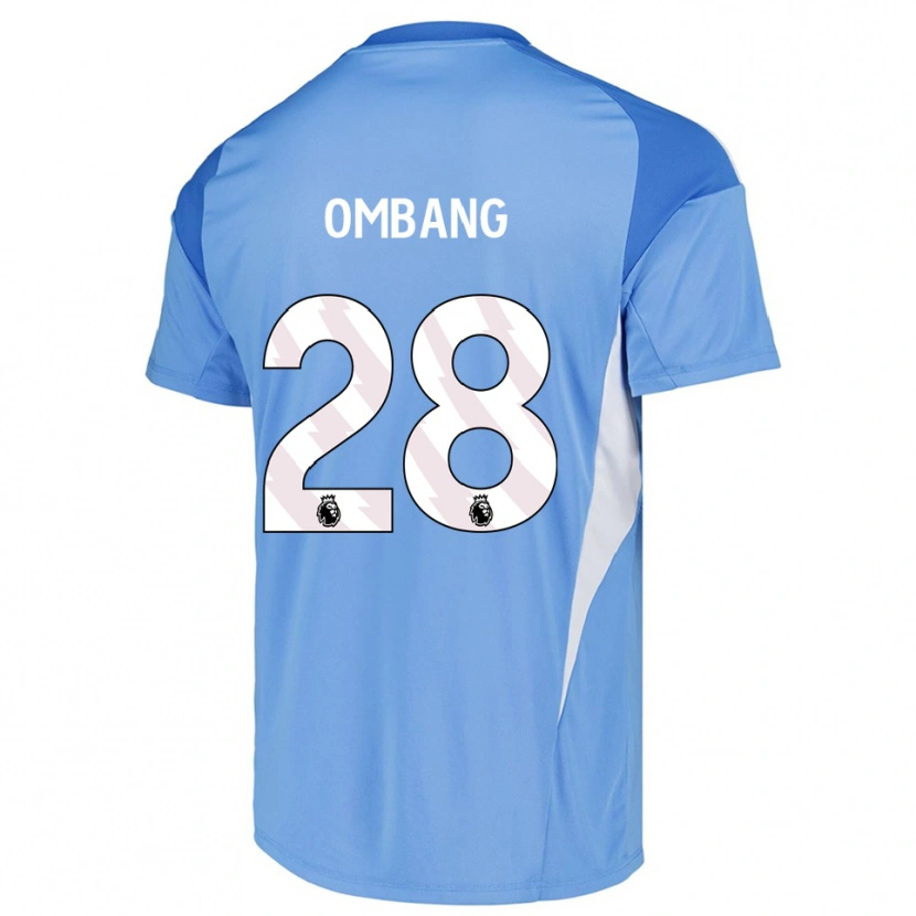 Danxen Męski Darryl Ombang #28 Błękitny Biały Koszulka Bramkarska 2025/26