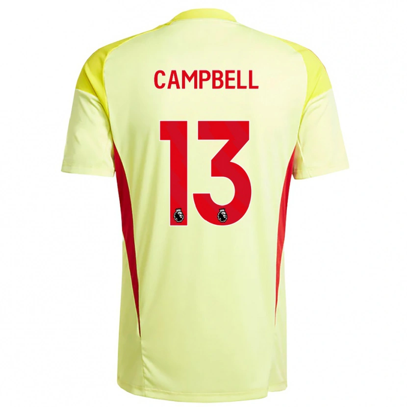 Danxen Męski Luke Campbell #13 Jasnożółty Pomarańczowy Koszulka Bramkarska 2025/26