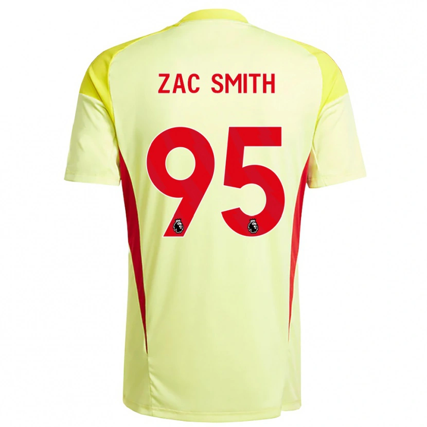 Danxen Męski Zac Smith #95 Jasnożółty Pomarańczowy Koszulka Bramkarska 2025/26