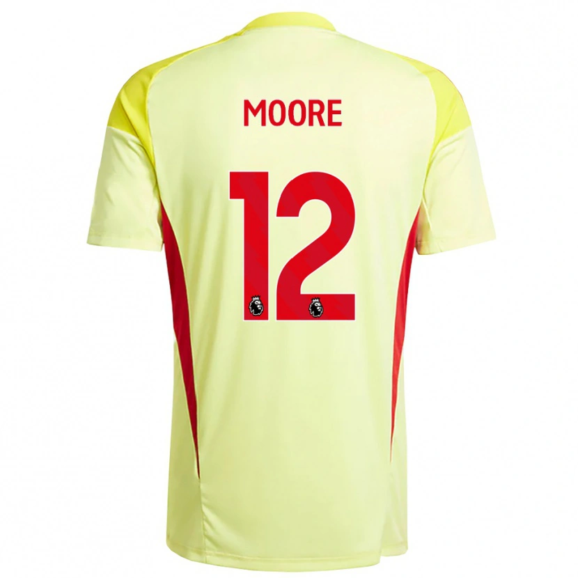 Danxen Męski Daniel Moore #12 Jasnożółty Pomarańczowy Koszulka Bramkarska 2025/26