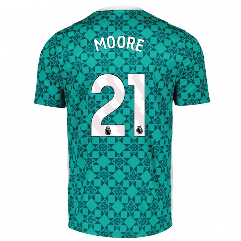 Danxen Męski Simon Moore #21 Zielony Biały Koszulka Bramkarska 2025/26