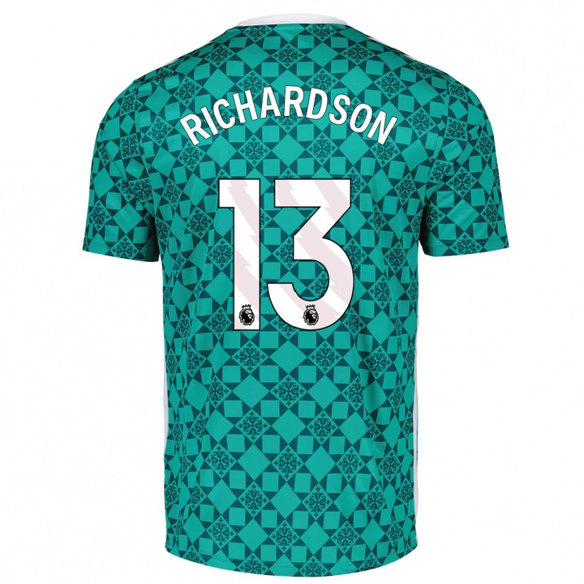 Danxen Męski Adam Richardson #13 Zielony Biały Koszulka Bramkarska 2025/26