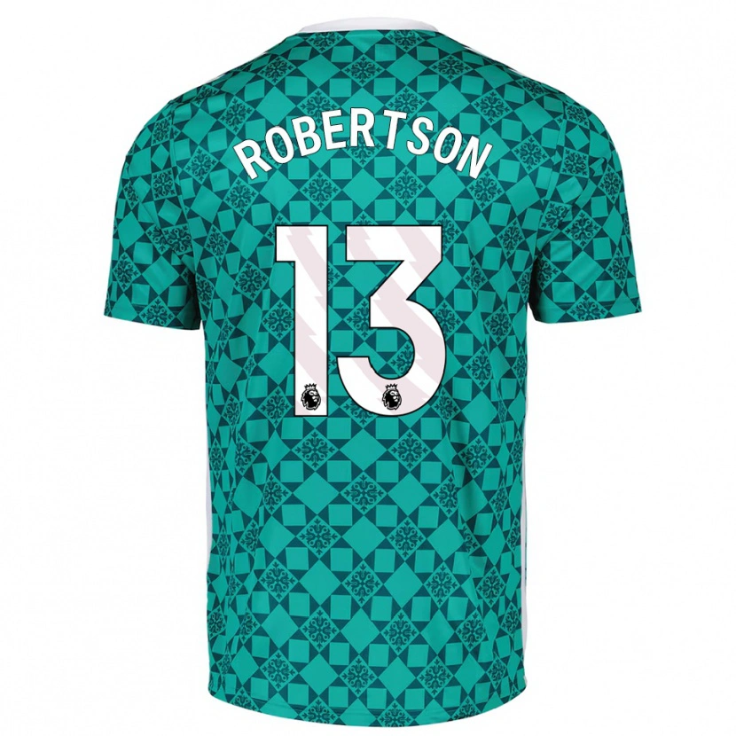 Danxen Męski Finley Robertson #13 Zielony Biały Koszulka Bramkarska 2025/26