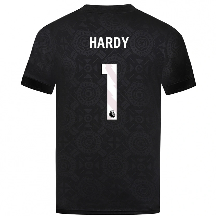 Danxen Męski George Hardy #1 Czarny Biały Koszulka Bramkarska 2025/26