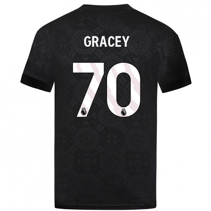 Danxen Męski Josh Gracey #70 Czarny Biały Koszulka Bramkarska 2025/26