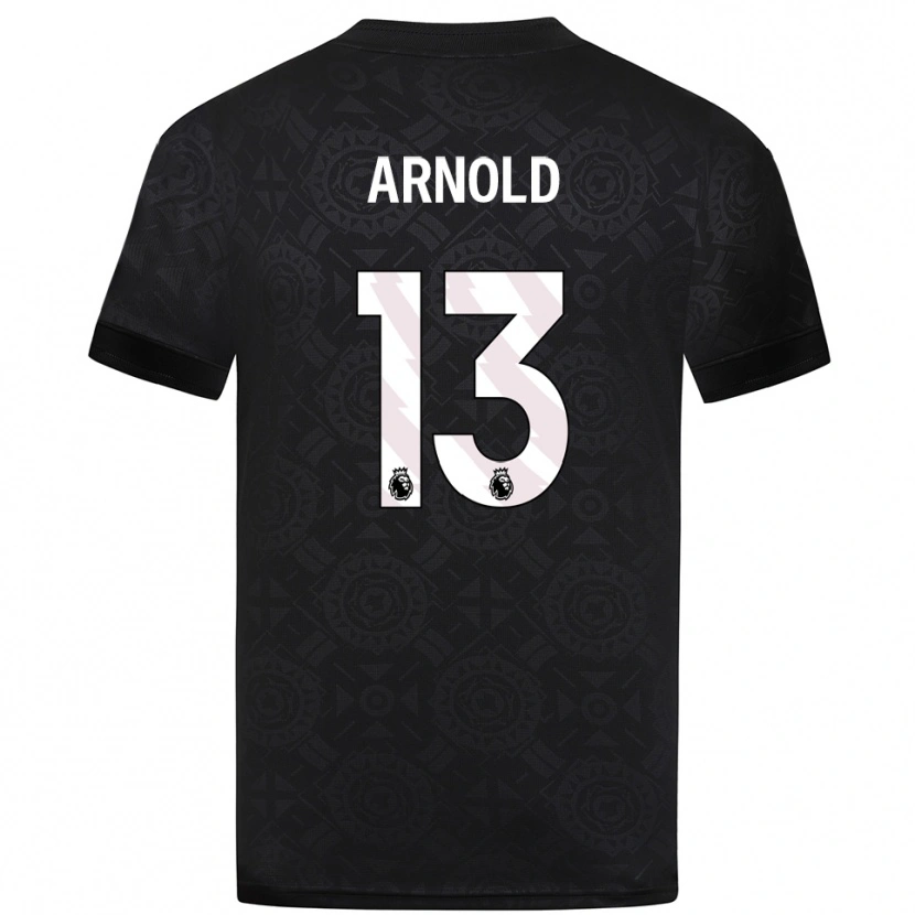 Danxen Męski Alfie Arnold #13 Czarny Biały Koszulka Bramkarska 2025/26
