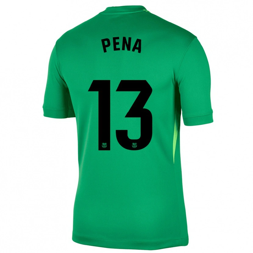 Danxen Męski Iñaki Peña #13 Zielono Czarny Koszulka Bramkarska 2025/26