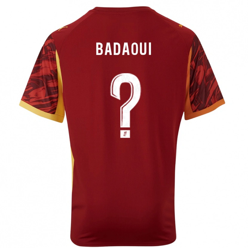Danxen Męski Yassine Badaoui #0 Bordowo Brązowy Koszulka Bramkarska 2025/26