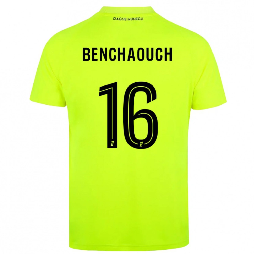 Danxen Męski Yanis Benchaouch #16 Fluorescencyjnie Zielono Czarny Koszulka Bramkarska 2025/26