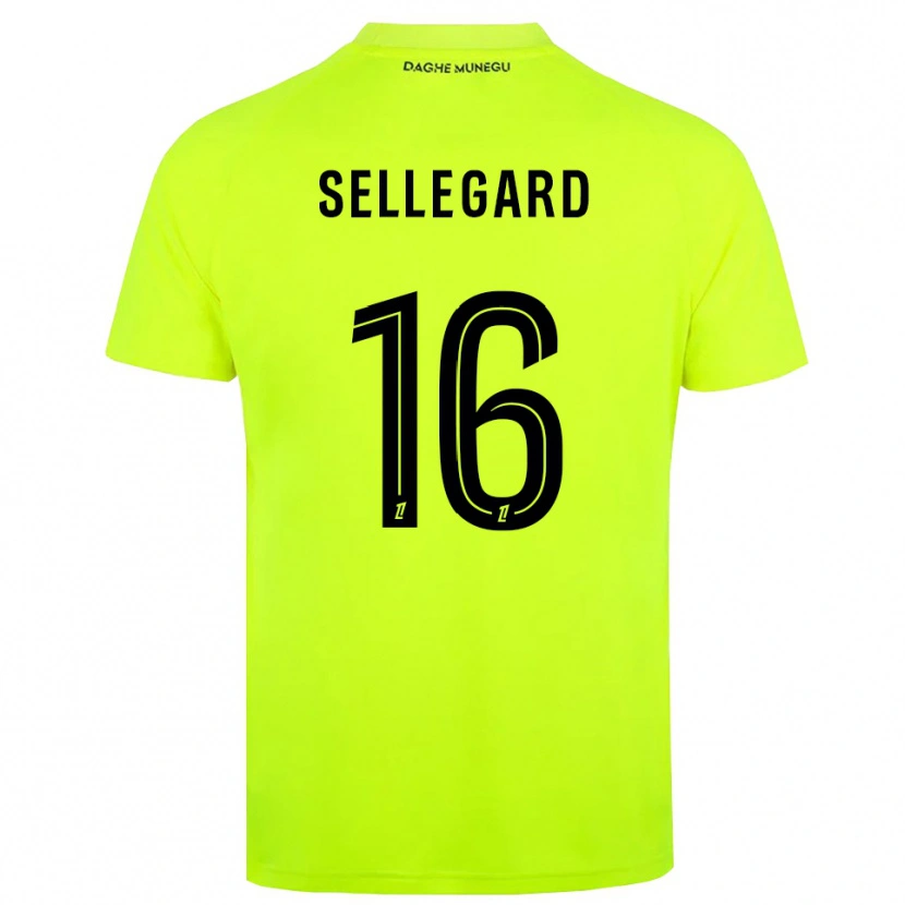 Danxen Męski Alexander Sellegard #16 Fluorescencyjnie Zielono Czarny Koszulka Bramkarska 2025/26