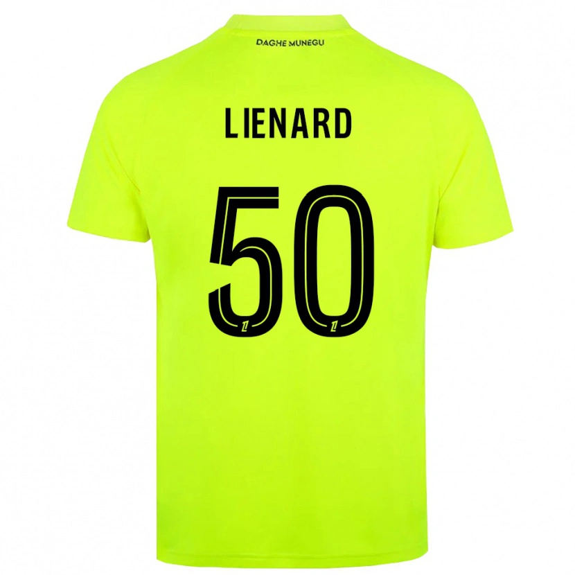 Danxen Męski Yann Lienard #50 Fluorescencyjnie Zielono Czarny Koszulka Bramkarska 2025/26