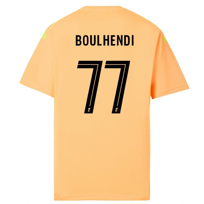 Danxen Męski Teddy Boulhendi #77 Jasno Pomarańczowo Czarny Koszulka Bramkarska 2025/26