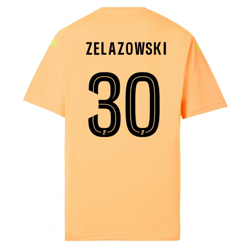 Danxen Męski Bartosz Zelazowski #30 Jasno Pomarańczowo Czarny Koszulka Bramkarska 2025/26