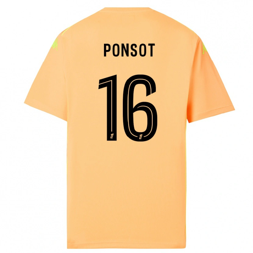 Danxen Męski Martin Ponsot #16 Jasno Pomarańczowo Czarny Koszulka Bramkarska 2025/26