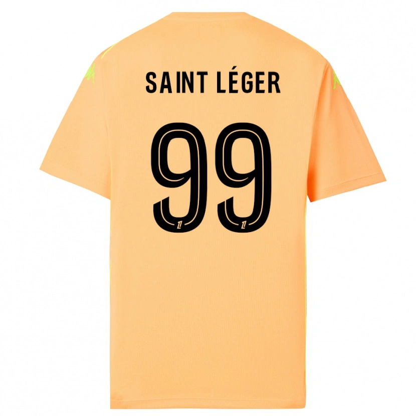 Danxen Męski Maureen Saint Léger #99 Jasno Pomarańczowo Czarny Koszulka Bramkarska 2025/26