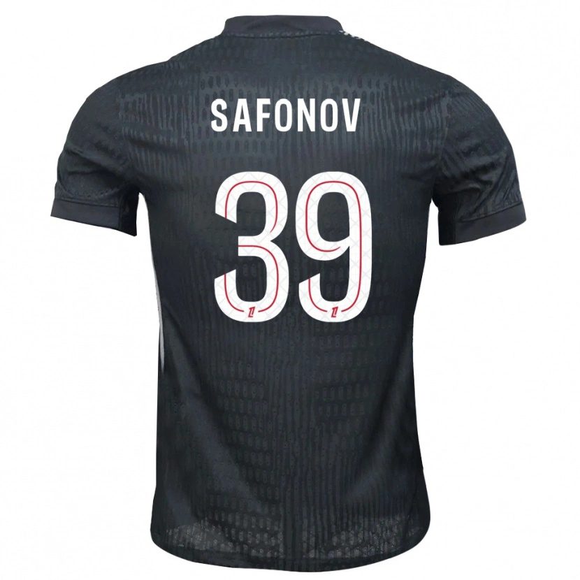 Danxen Męski Matvey Safonov #39 Ciemno Szaro Czarny Koszulka Bramkarska 2025/26