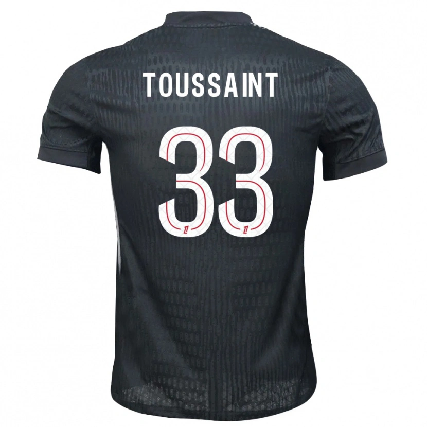 Danxen Męski Océane Toussaint #33 Ciemno Szaro Czarny Koszulka Bramkarska 2025/26