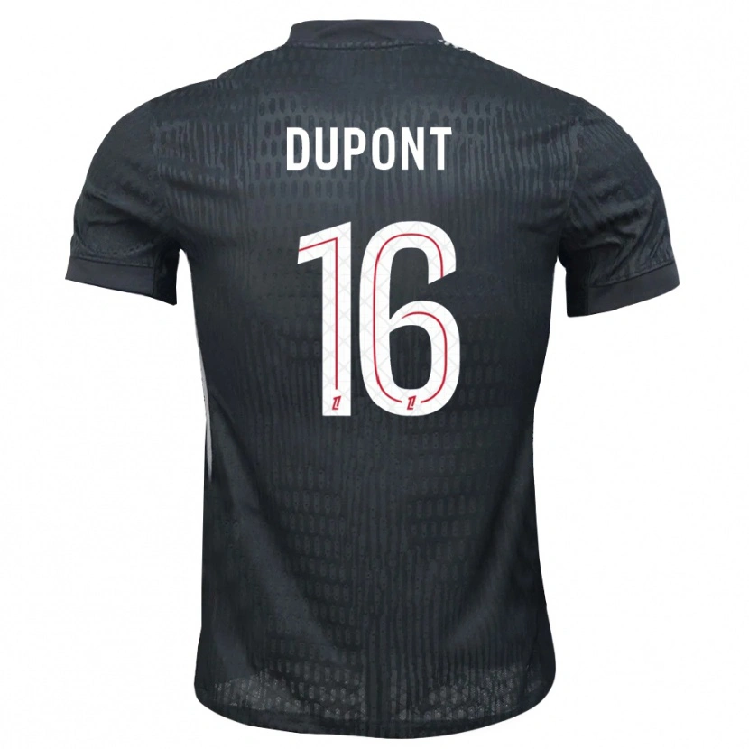 Danxen Męski Raphaël Dupont #16 Ciemno Szaro Czarny Koszulka Bramkarska 2025/26