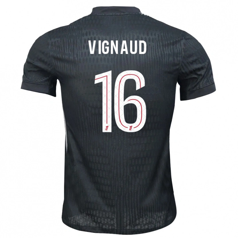 Danxen Męski Arthur Vignaud #16 Ciemno Szaro Czarny Koszulka Bramkarska 2025/26