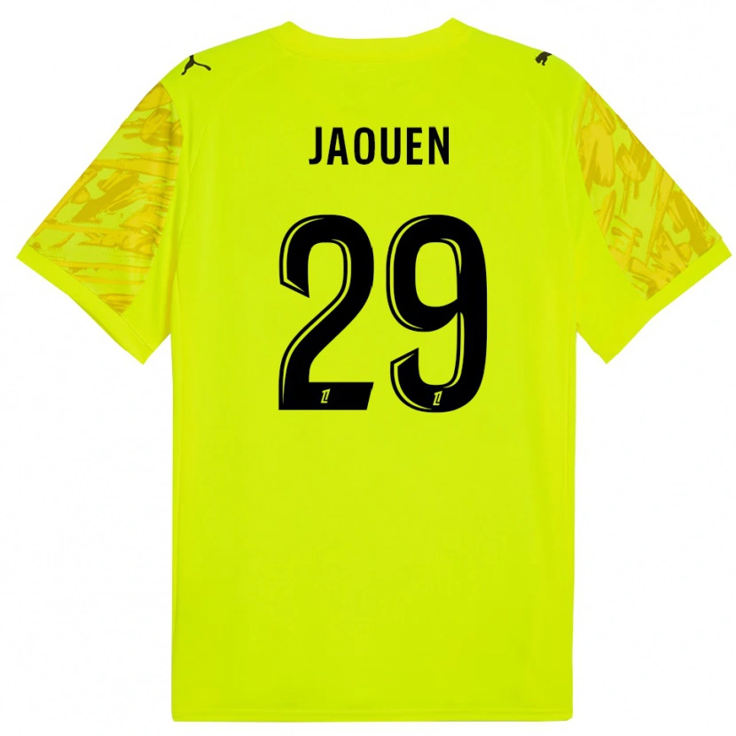 Danxen Męski Ewen Jaouen #29 Fluorescencyjnie Zielono Żółty Koszulka Bramkarska 2025/26