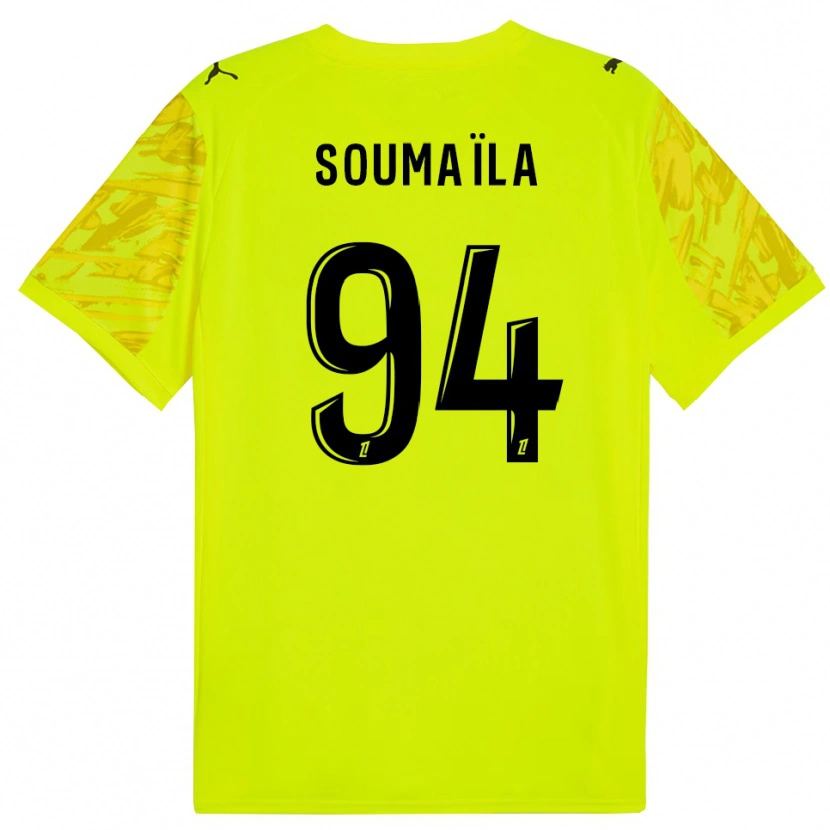 Danxen Męski Soumaïla Sylla #94 Fluorescencyjnie Zielono Żółty Koszulka Bramkarska 2025/26